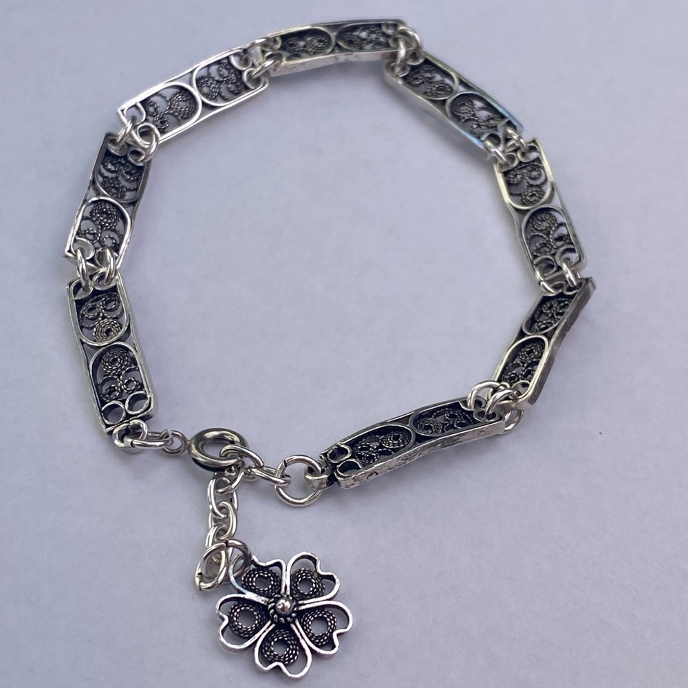 925 sterling silver vintage bracelet🌸